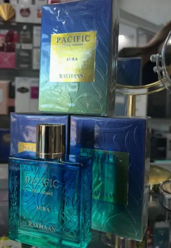 Perfume Pacific Aura Rayhaan Pour Homme 100ml EDP Árabe Original Importado Novo Lacrado 