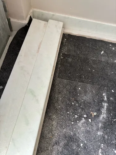 6 metros de Filete mármore branco