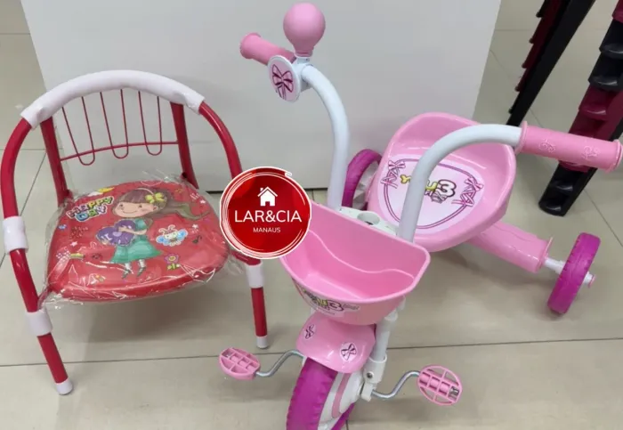 Kit triciclo+ cadeirinha infantil. Entrega gratis para maioria dos bairros 