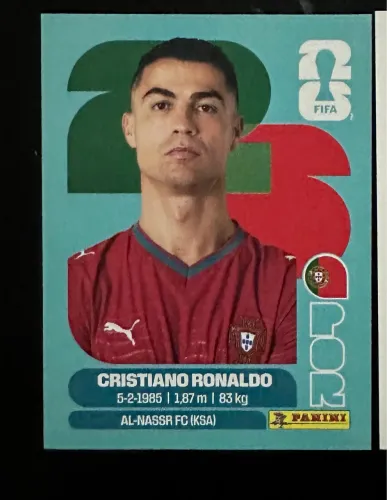 Figurinha do Cristiano Ronaldo 