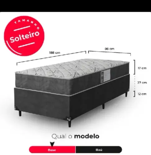 Vendo cama solteiro