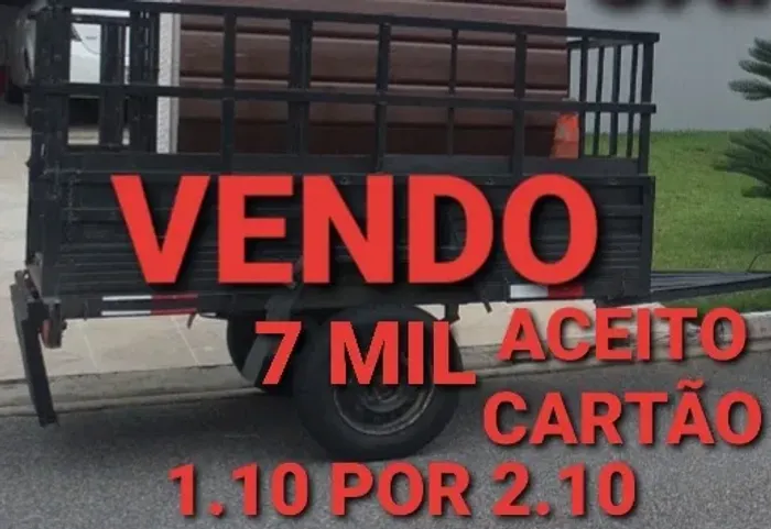 Vendo carretinha super reforçada