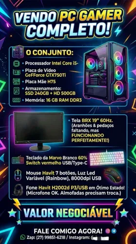 PC GAMER COMPLETO (usado)