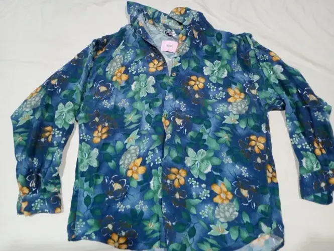 Camisa Social Feminina Tamanho M - Estampa Floral - Nova