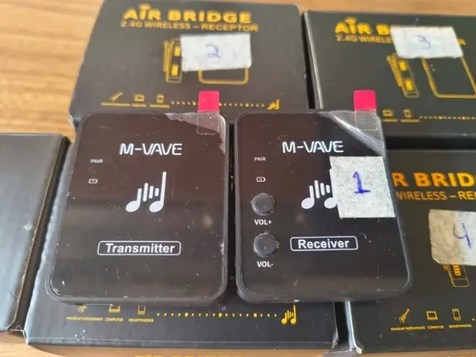 Monitor de palco M-vave wp10 (6 receptores + transmissor)