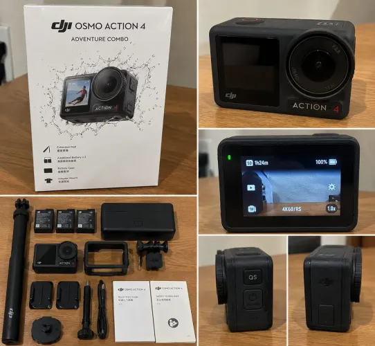 DJI Osmo Action 4 Adventure Combo Action Cam novo