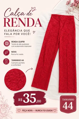 Vendo calça feminina número 44