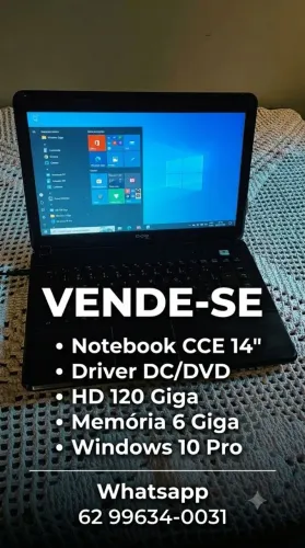 Notebook CCE 6Gb ABERTO A NEGOCIAÇÃO