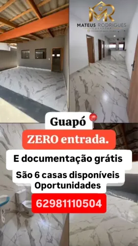 Casa em Guapó zero de entrada