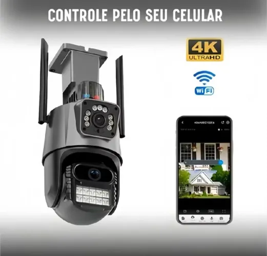 Camera Wifi 3 lentes (COM ZOMM 8X) FHD