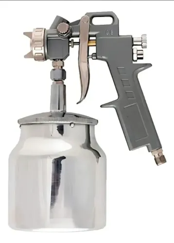Pistola de Pintura - Alumínio Tanque baixo - Pronta Entrega