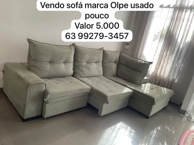 Vendo sofá marca olpe 3.20 por 2.00 usado pouca vezes