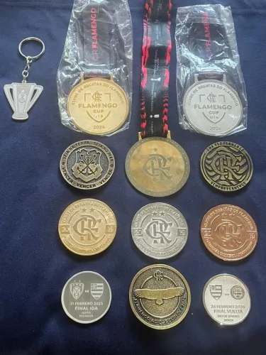 Medalhas Flamengo coleção exclusiva 