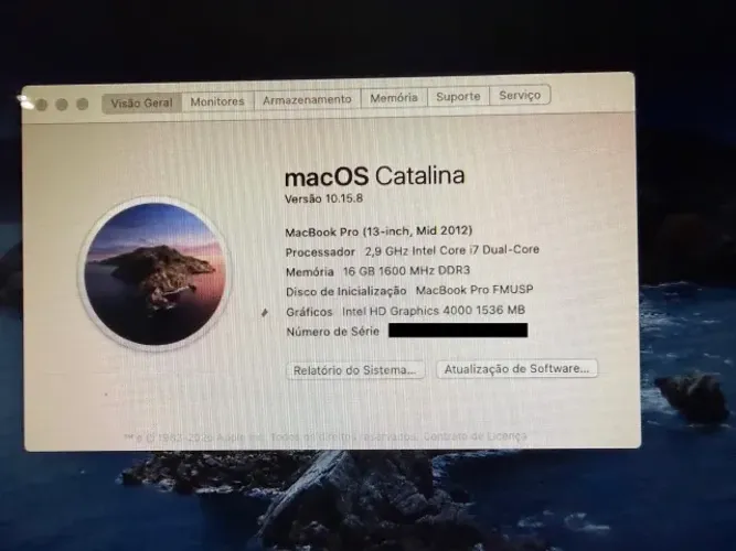 MacBook Pro mid 2012 i7 16 ram SSD 500GB