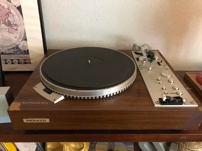 Toca-Discos Vintage Pioneer PL-570 Direct Drive - Revisado (Com Manual Original)