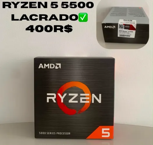 Novo!! Processador Amd Ryzen 5 5500, 3.6ghz, Cache 16mb, Hexa Core, 12 Threads, Am4