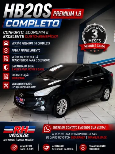 Hyundai HB20S Premium 1.6 Flex 16V Aut. 4P 2015