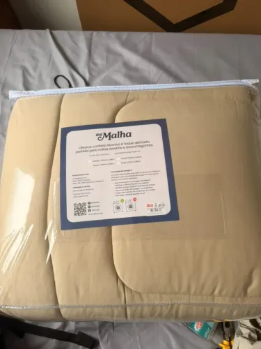 Edredom Zelo Malha Premium Queen - 100% Algodão - Fio Penteado (Novo)