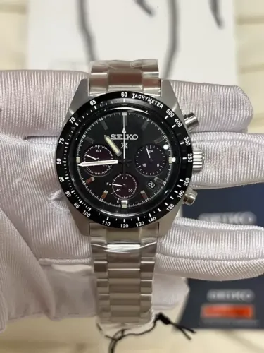 Relógio Seiko Prospex Speedtimer SSC819 Preto Novo