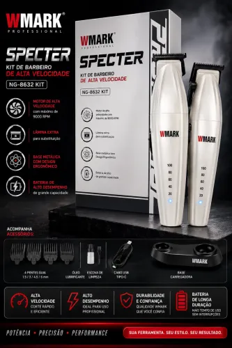 Vendo kit de máquina de corta cabelo Wmark