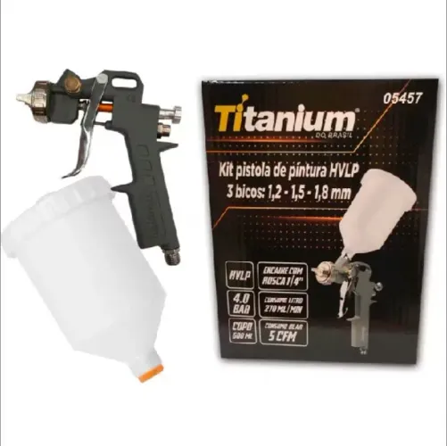 Pistola de pintura gravidade Titanium 