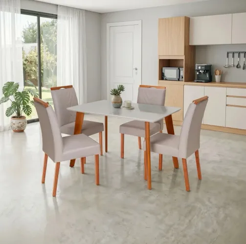 Mesa com 4 cadeiras