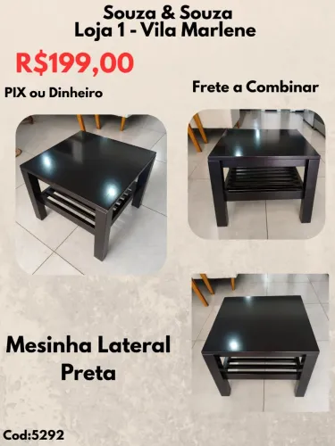 Mesinha Lateral Preta