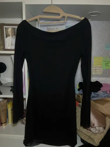 vestido preto shein