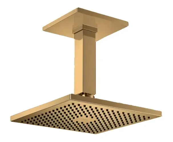 Chuveiro De Teto Quadrado Gold Matte