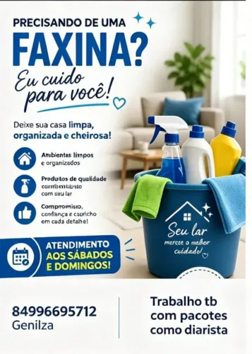Diarista ,faxinas 