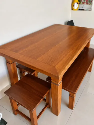 Mesa madeira peroba rosa
