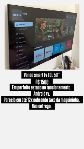 TV TCL 50 polegadas 