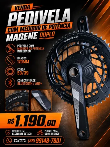 Pedivela com potência magene