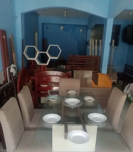 mesa tampo de vidro 12 milímetros 6 cadeiras!999