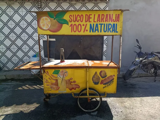 Carrinho para salgados