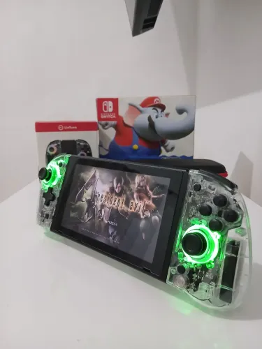 Switch V2 + Jogos + Controles Ergonômicos