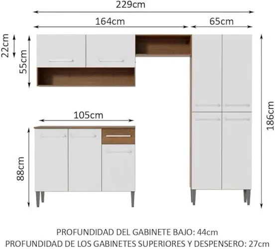 Armário de cozinha - muito novo 