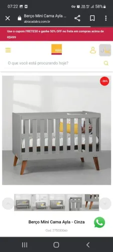 BERÇO MINI CAMA AYLA RETRÔ
