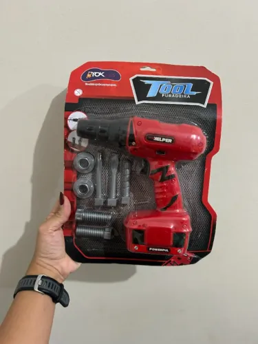 Brinquedo Kit Ferramentas Com Furadeira 8 Peças - Tok kids