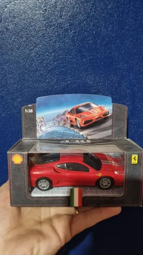 Raridade! Ferrari 430 Scuderia 1/38 Shell V-Power Original Na Caixa Novo