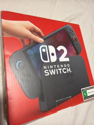 Nintendo switch 2 na caixa