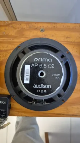 Kit 2 Vias Audison Prima AP 210w 2Ohms 6.5 Pol Som Automotivo
