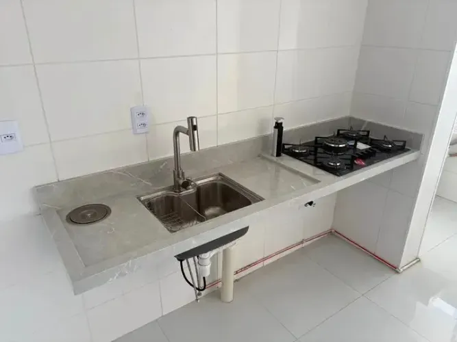 Bancada em porcelanato