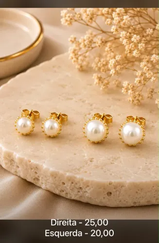 Semijoias banhadas a ouro18k com garantia