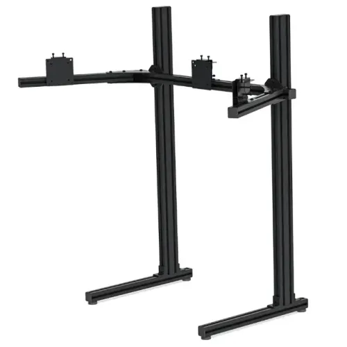 Suporte Triplo para Monitor 24" a 32" com Rodas - Sim Racing (SensaVR)