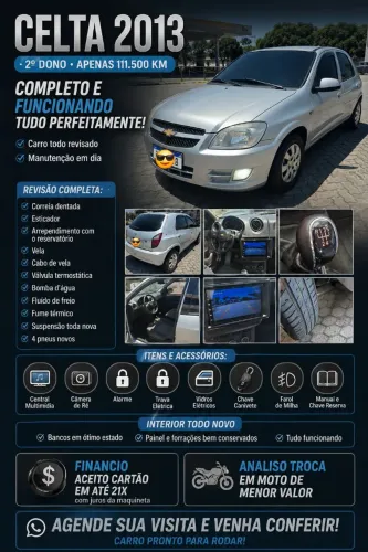 Chevrolet Celta Spirit/ LT 1.0 MPFI 8V Flexp. 5P 2013