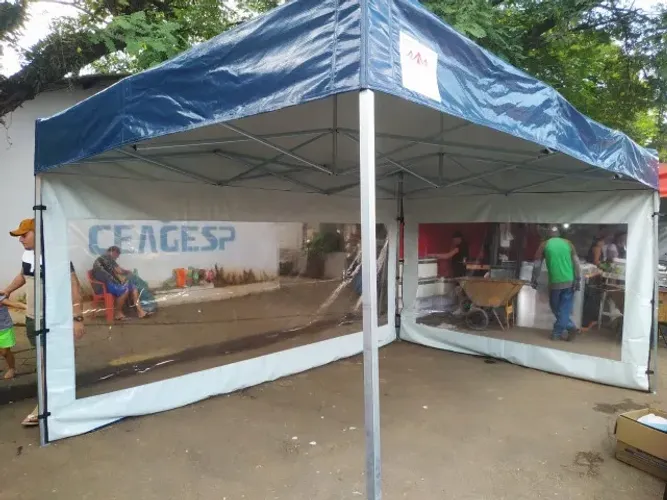 Aluguel de Tenda / Gazebo / Cobertura Sanfonada 4,5m x 3m