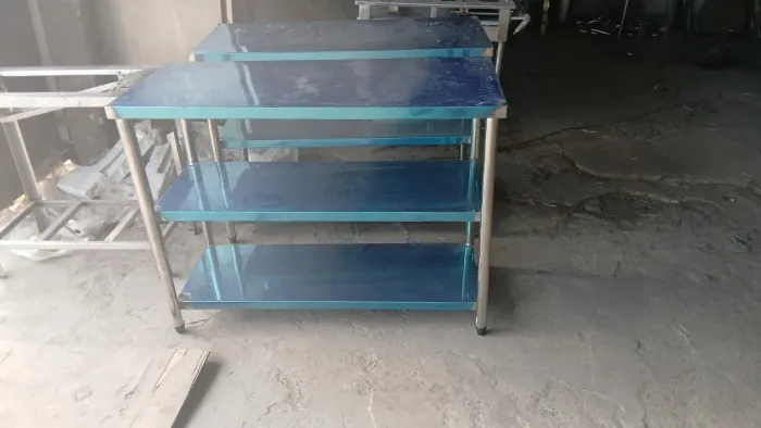 Mesa para cozinha industrial 117x50 inox