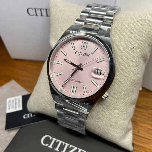 Relógio Citizen Tsuyosa 37mm pink dial NJ0200-50z
