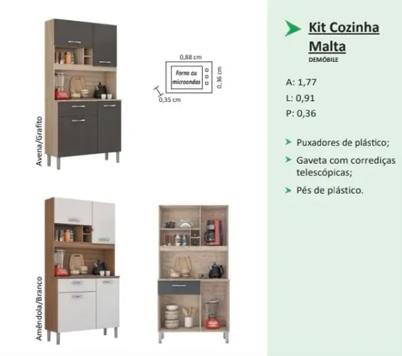 Armário de cozinha Malta - Promoção